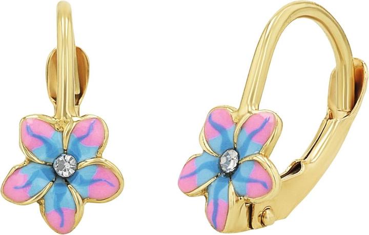 Produktbild zz_ArchivedByPCD_Amor Schmuck_zu_Amor Amor Ohrschmuck für Mädchen, Gold 375, Zirkonia synth. | Blume (9 ct, Gold 375)