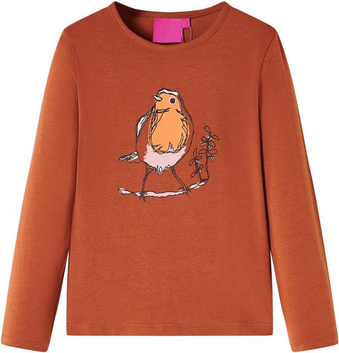 Produktbild VidaXL Kinder-Langarmshirt Cognac 104,Material: 95 % Baumwolle. 5 (104)