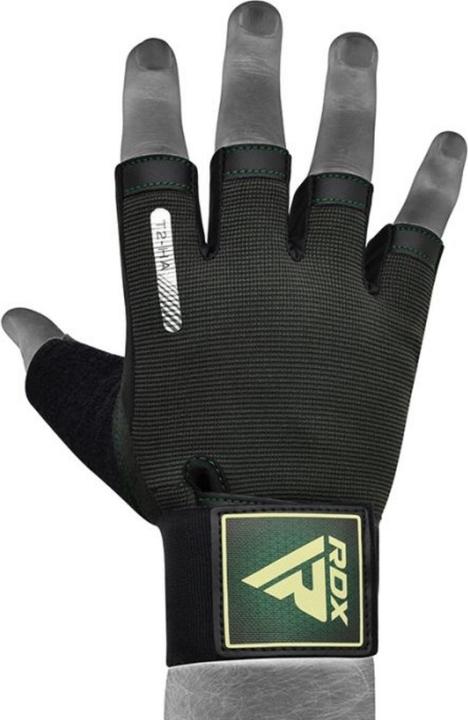 Actual product image Rdx Gym Training Gloves T2 Half Army Green-M (M)