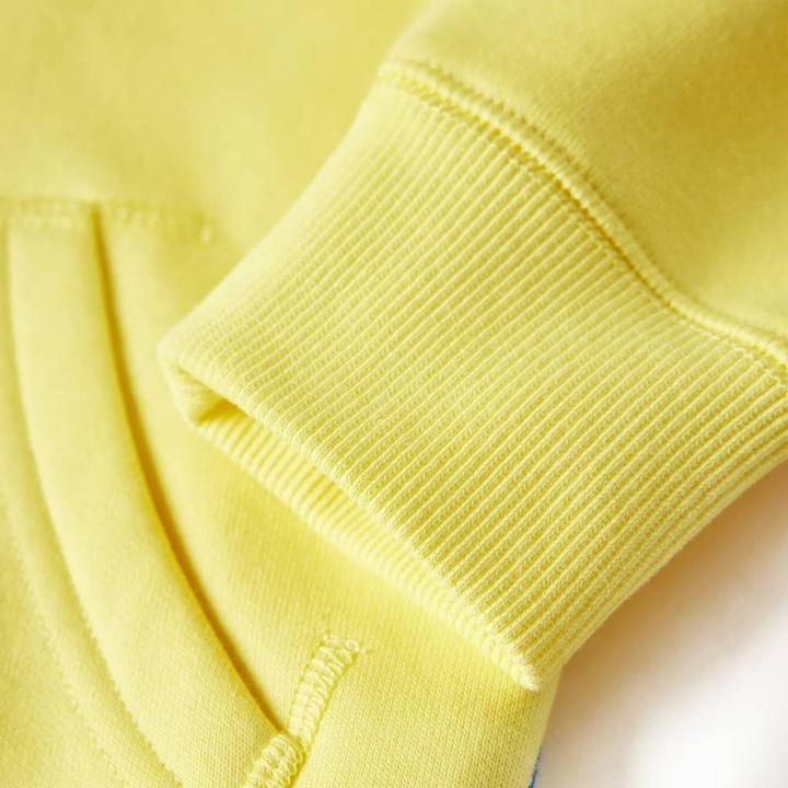 Image du produit VidaXL Sweat à capuche zippé pour enfant Jaune clair (140)