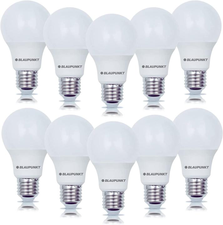 Actual product image Blaupunkt LED E27 Bulb - 9W - Neutral White 4000K - Led Lamps - Pack of 10 (E27, 9 W, 900 lm, 10 x, E)