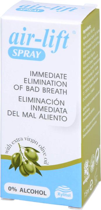 Actual product image Curaden air-lift Spray Mouth spray for fresh breath, 15 ml solution (15 ml, Mouth spray)