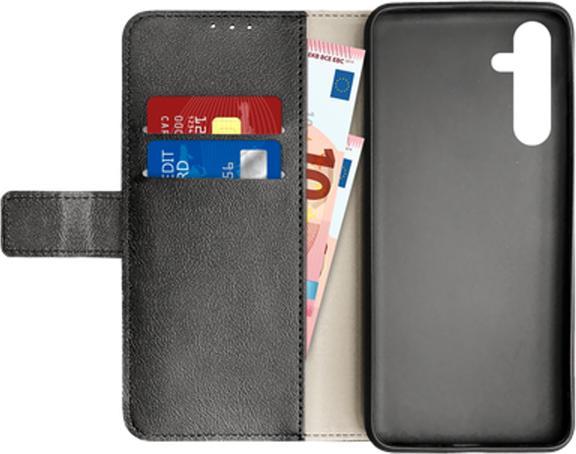 Actual product image Just in Case Pu-Leather Book Cover Black Samsung Galaxy S23 FE (Samsung Galaxy S23 FE)