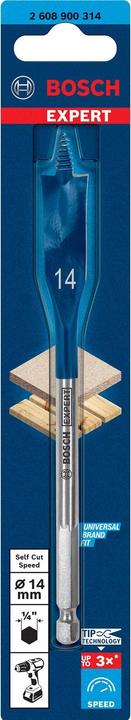 Actual product image Bosch Professional Zubehör Expert Self Cut Speed Flachfräsbohrer (14 millimetres)