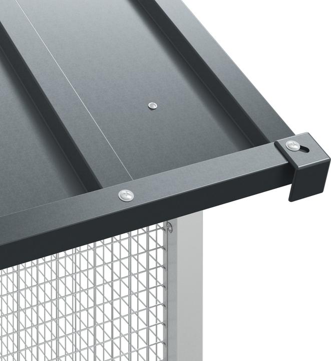 Produktbild VidaXL Vogelvoliere Anthrazit 112x227x141 cm Stahl