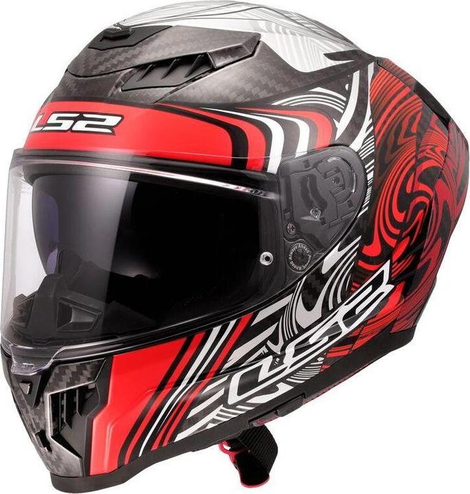 Produktbild LS2 OF807 DRAGON CARBON ENTHUM Integralhelm rot 3XL (3XL)