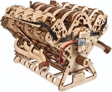 Actual product image Ugears MOTEUR V8 776PCS (FR-DE-EN-POL-ES-UKR)
