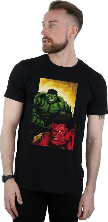 Actual product image Mens Red Hulk Vs Green Hulk T-Shirt (5XL)