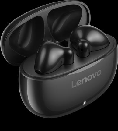 Actual product image Lenovo E310 True Wireless Stereo Earbuds standalone-Black (P) (ANC, 5 h, Wireless)