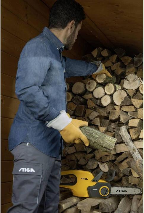 Productafbeelding Stiga CS 100e Accu-kettingzaag incl. accu, incl. oplader Bladlengte 250 mm (Accu kettingzaag)