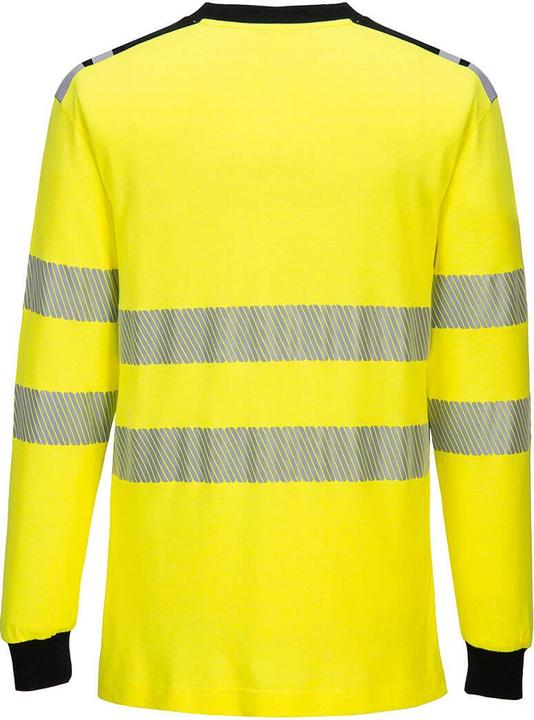 Image du produit Portwest Hommes PW3 Flame Resistant Hi-Vis Long-Sleeved T-shirt (L)