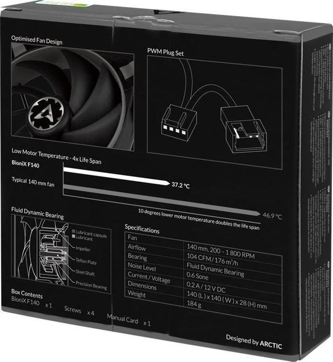 Produktbild Arctic BioniX F140 PWM PST (140 mm, 1 x)