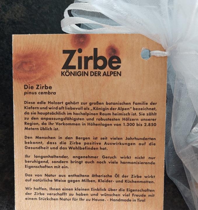 Image du produit ZNatur Coffret cadeau Cosmétique bio bien-être en bois d'arolle No.15 (Set soin du corps)