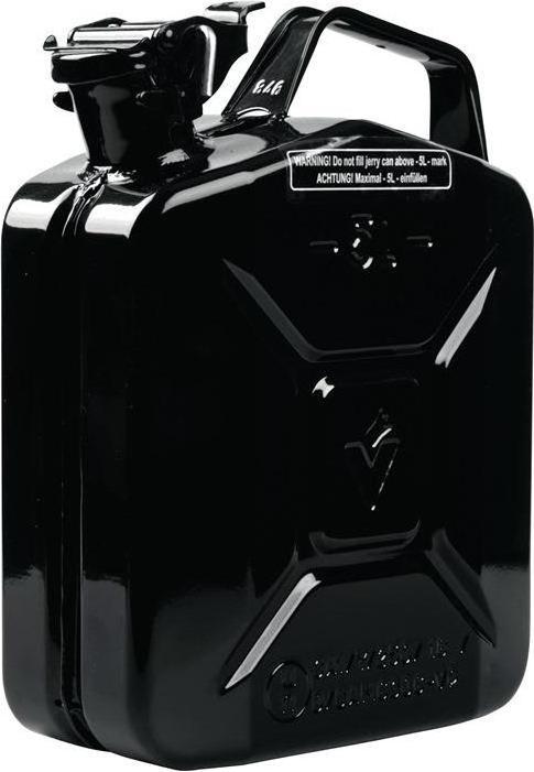 Valpro Kraftstoffkanister 5 l Schwarz RAL 9005 Stahlblech 0,9 mm L230xB120xH310mm