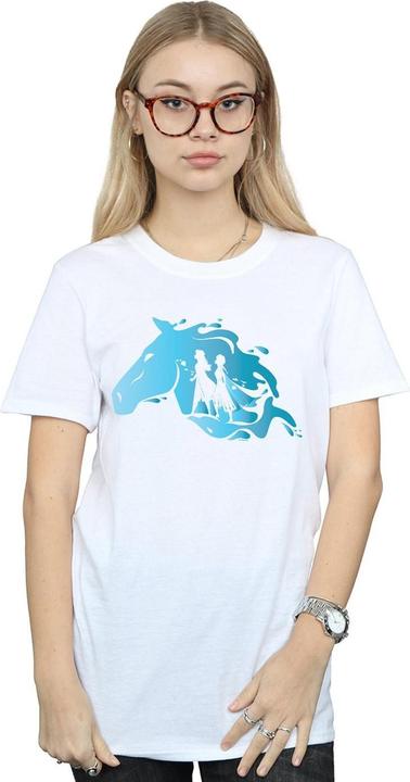 Immagine prodotto Disney Frozen 2 Nokk Silhouette Maglietta Ampia Donna (L)