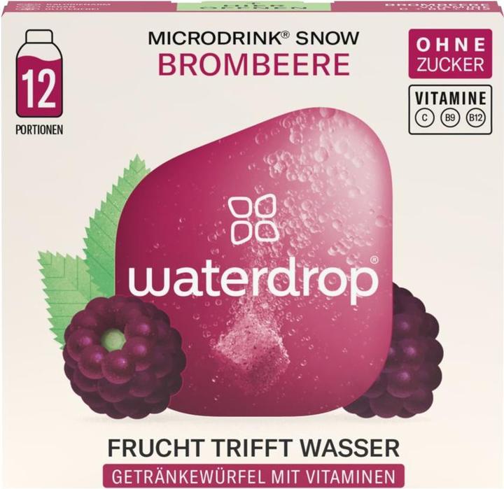 Produktbild Waterdrop Microdrink Brombeere (Snow) (6x12 Pack) (Brombeere, Apfel, Heidelbeere, 72 x)