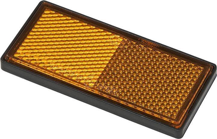 Image du produit ProPlus Réflecteur orange 85x39mm autocollant avec plaque de base 2pcs. sous blister