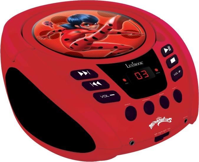 Image du produit Lexibook Lecteur CD portable Miraculous avec Mic Jack
