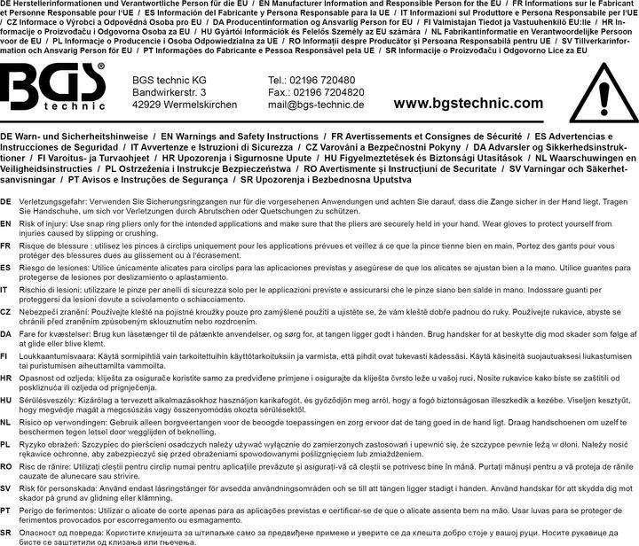 Produktbild BGS E-Ring-/Sicherungsring-Werkzeug-Satz "4-IN-1"