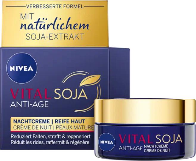 Image du produit NIVEA Crème de nuit anti-âge Vital Soja (50 ml, Crème de nuit)