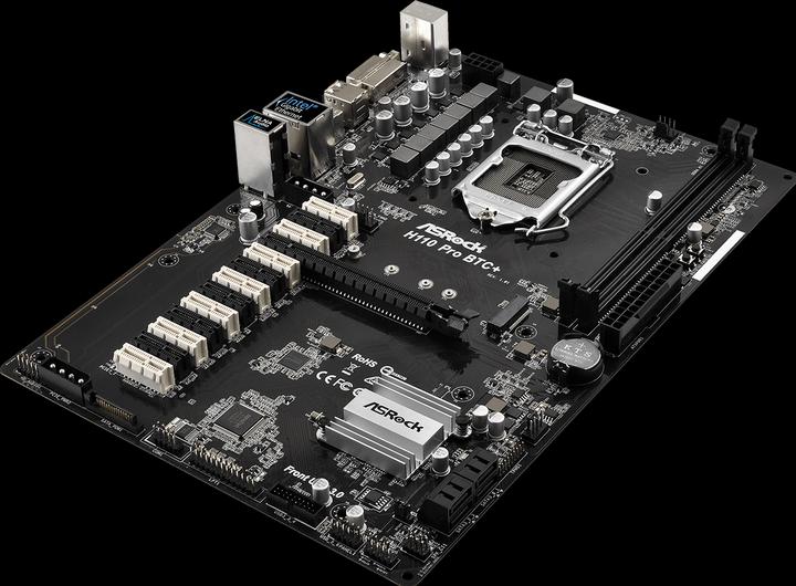 Image du produit AsRock H110 Pro Btc+ (LGA 1151, Intel H110, ATX)