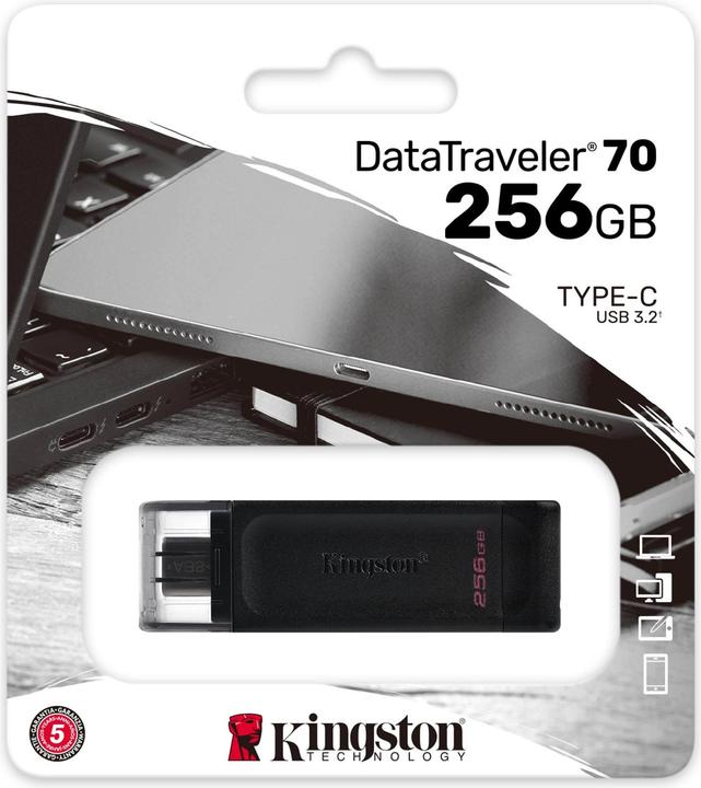 Produktbild Kingston DataTraveler 70 (256 GB, USB-C, USB 3.2)