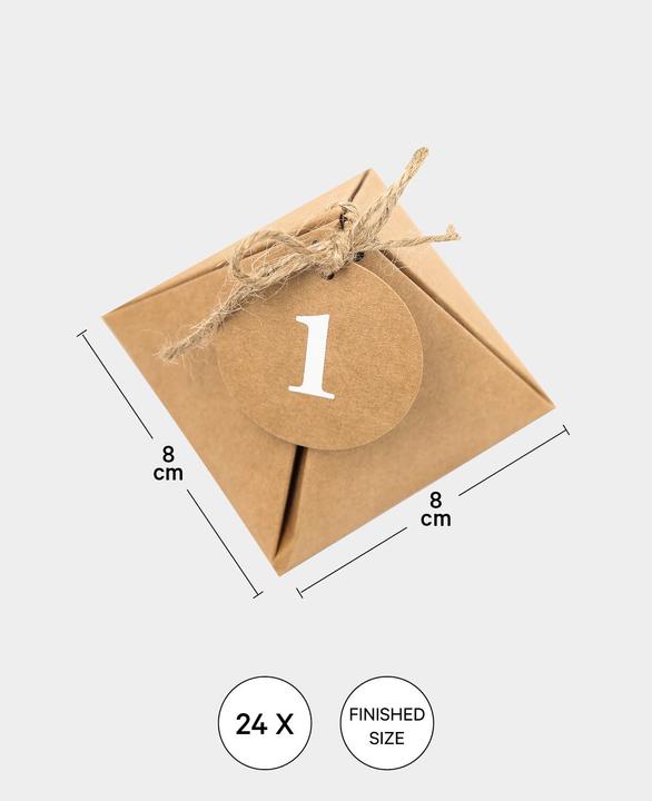 Produktbild I Am Creative Adventskalender-Boxen 8x8x8 cm, 49tlg.