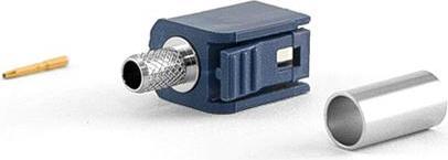 Actual product image Varia FAKRA Type C Female Connector for RG58 Cable, Crimp Version