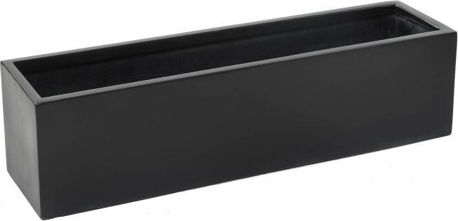 Produktbild Greendeco Pflanzkasten, Balkonkasten Fiberstone, ca. 100x25x25cm, Schwarz