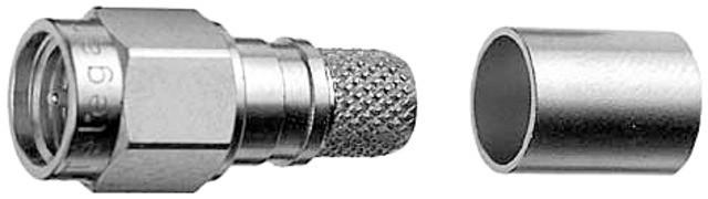 Telegärtner SMA cable connector crimp G30 crimp/crimp, C2706, G30 (1.5/3.8), gold (standard)