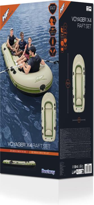 Immagine prodotto Bestway Set di zattere Voyager X4 (350 cm, 4 pers.)