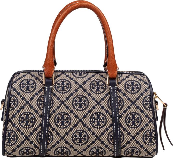 Image du produit Tory Burch monogram bucket in printed cotton monogram blue