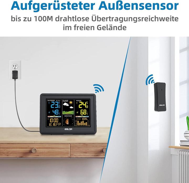 Actual product image Baldr Radio weather station