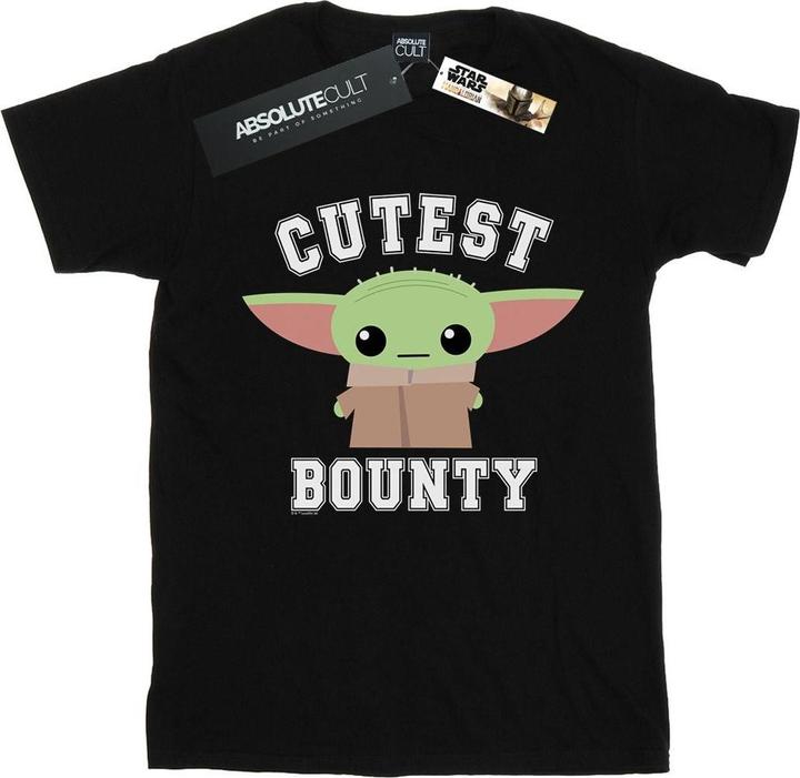 Actual product image Star Wars Mens The Mandalorian Cutest Bounty T-Shirt (M)