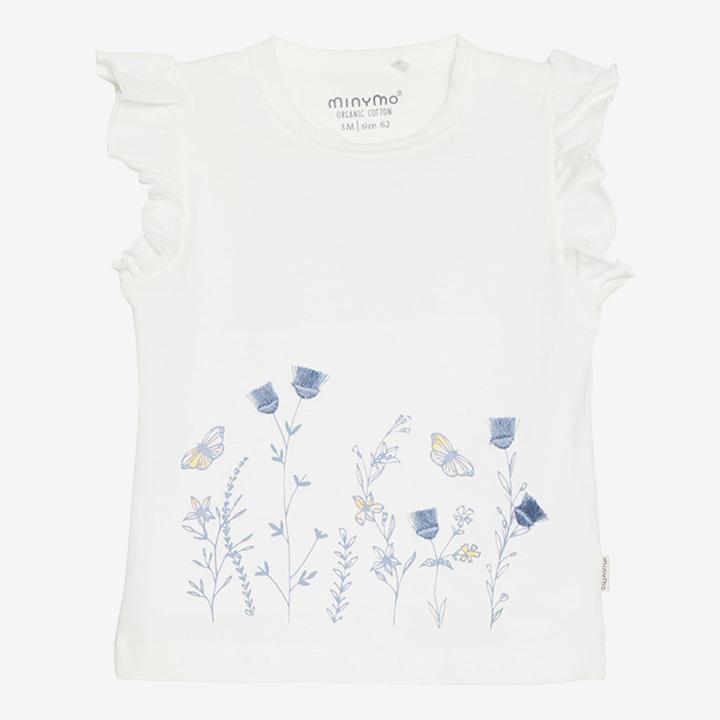 Minymo T Shirt Blumen und Schmetterlinge (80)