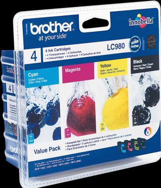 Image du produit Brother LC-980 Value Pack (M, CF, Y, C)