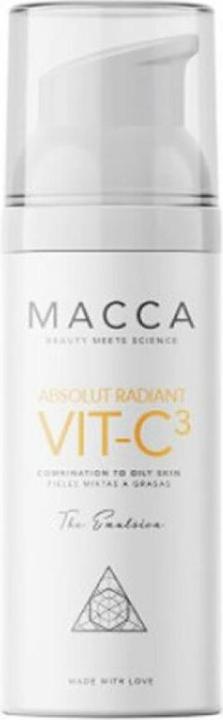 Actual product image Macca Cosmetics ABSOLUT RADIANT VIT-C3 emulsion combination to oily skin 50 (50 ml, 24h cream)