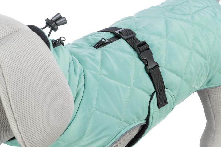 Actual product image Trixie CityStyle Oslo coat, recycled, S, 36 cm, Jade (S, Dog coat)