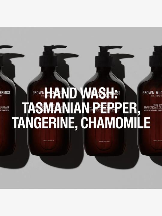 Actual product image Grown Alchemist HAND Hand Wash Tasmanian Pepper, Tangerine, Chamomile (Soap lotion, 500 ml)