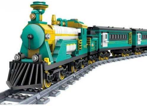 Immagine prodotto Kazi Locomotiva a vapore con vagoni merci