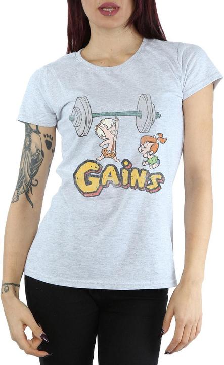 Immagine prodotto The Flintstones Bam Bam Gains Distressed Maglietta Donna (L)