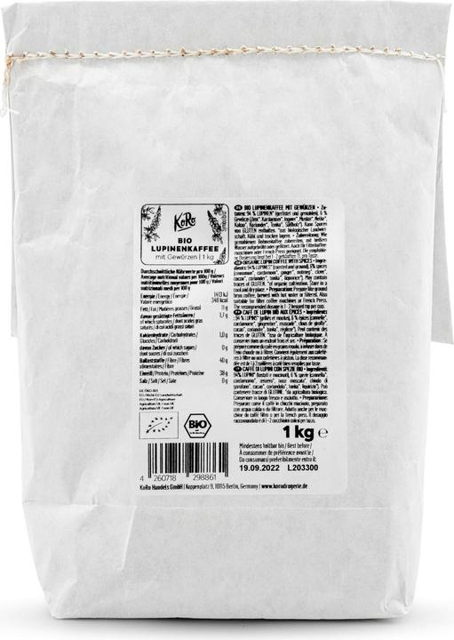 Produktbild KoRo Lupinenkaffee mit Gewürzen (Mittlere Röstung, 1000 g)