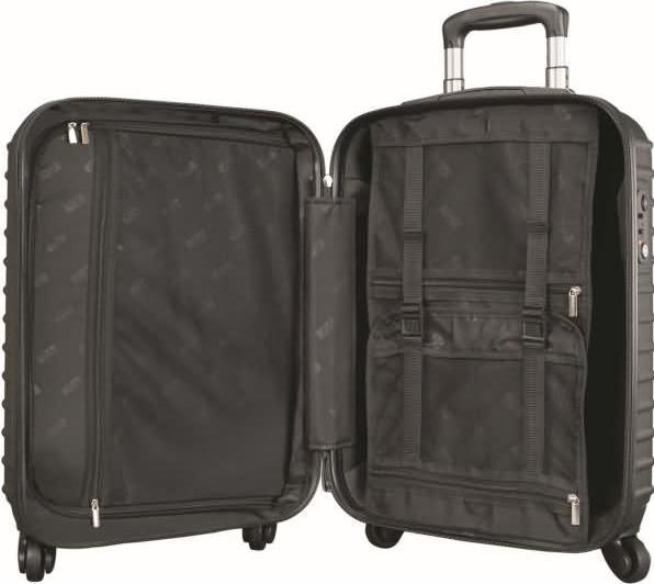 Produktbild JSA Reise-Trolley S Kunststoff schwarz (40 l, Handgepäck (bis 50l))