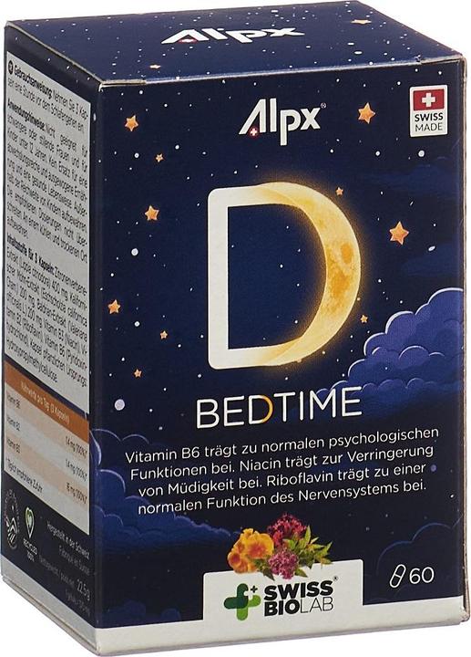 Produktbild Alpx BEDTIME Kaps Ds 60 Stk (60 Stück, Kapseln, 51 g)