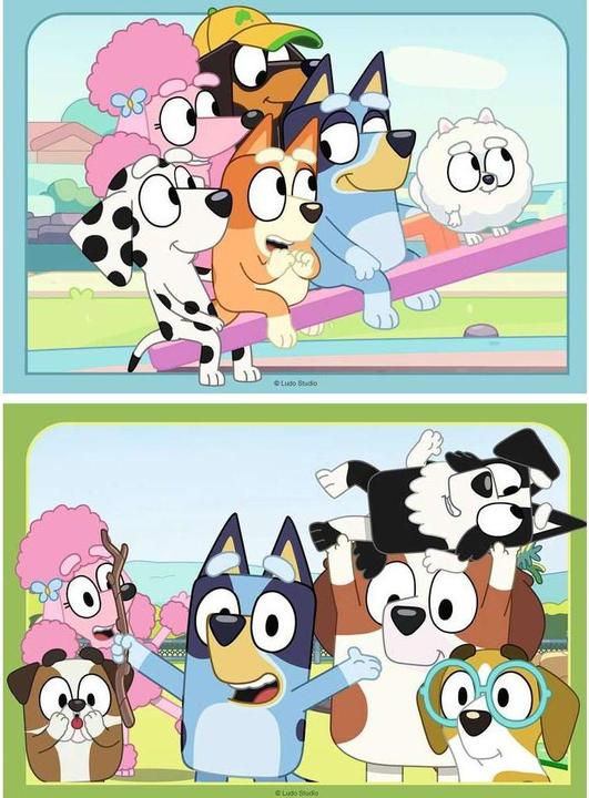 Image du produit Ravensburger Puzzles 2x12 p - S'amuser avec Bluey (12 pièces)
