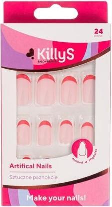 Image du produit KillyS Ongles artificiels Rose amande français 24 pièces