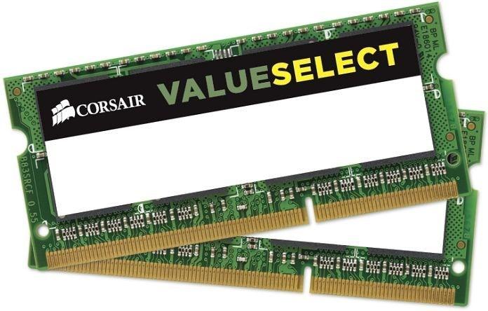 Produktbild Corsair ValueSelect (2 x 8GB, 1333 MHz, DDR3-RAM, SO-DIMM)