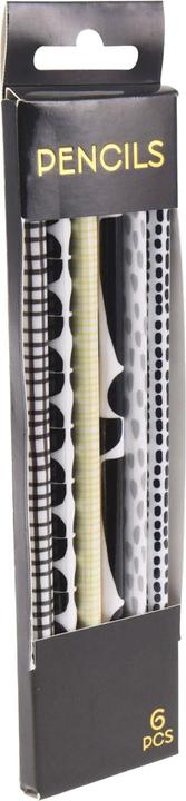 Image du produit Crayons gris HB Noir/Blanc, 6 pcs. (6 x)
