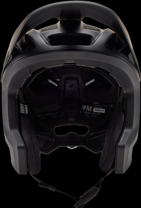 Actual product image Fox Helmet 23 Dropframe Pro Mt Blk, Ce M (59 - 63 cm)