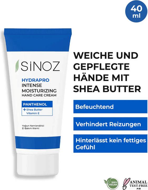 Energie-Label Sinoz Hydrapro Handpflegecreme 40ml (50 ml)